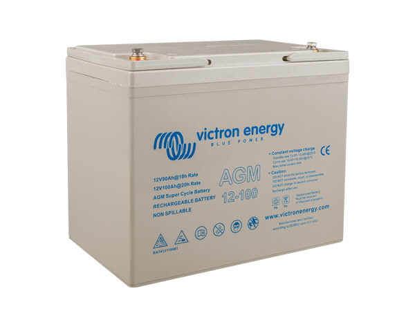 100Ah - 12V Victron AGM Super Cycle Battery (M6)