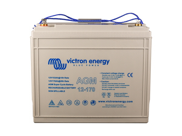 170Ah - 12V Victron AGM Super Cycle Battery (M8)