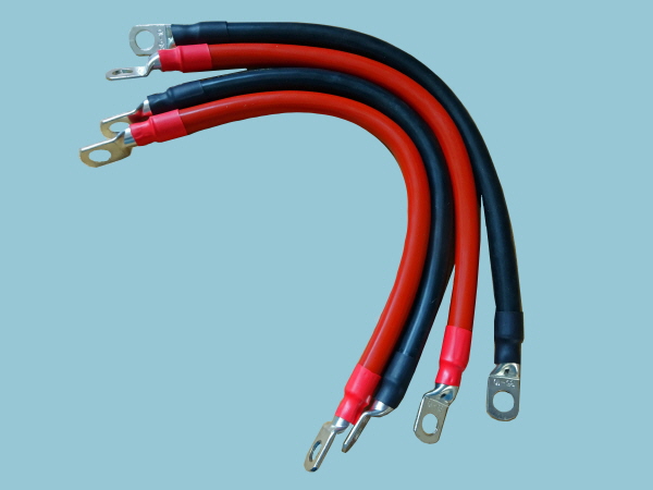 Flexible Battery Cables - 10mm sq Custom Made with Lugs