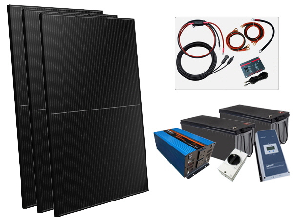 1200W - 24V Off Grid Solar Kit - 3kW Power Inverter