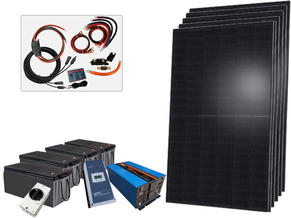 2400W - 24V Off Grid Solar Kit - 4000W Power Inverter