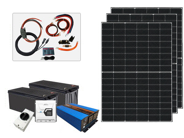 12V - Off Grid Solar Kits - Including Batteries