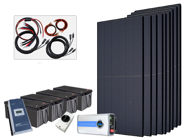 48V - Off Grid Solar Kits with Batteries