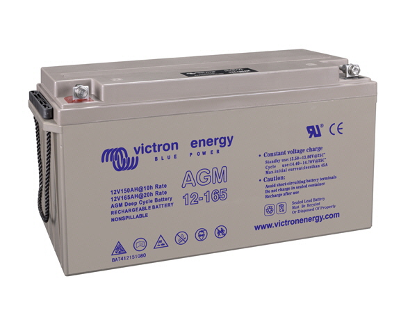165Ah - 12V Victron AGM Deep Cycle Battery - Sunshine Solar
