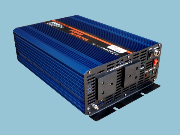 2000W Pure Sine Wave Power Inverter By KR – 4000W Peak, 12V/24V To 120V 60Hz, With LCD Display