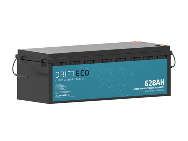 FogStar - Drift ECO 628Ah 12V Lithium Leisure Battery - Bluetooth