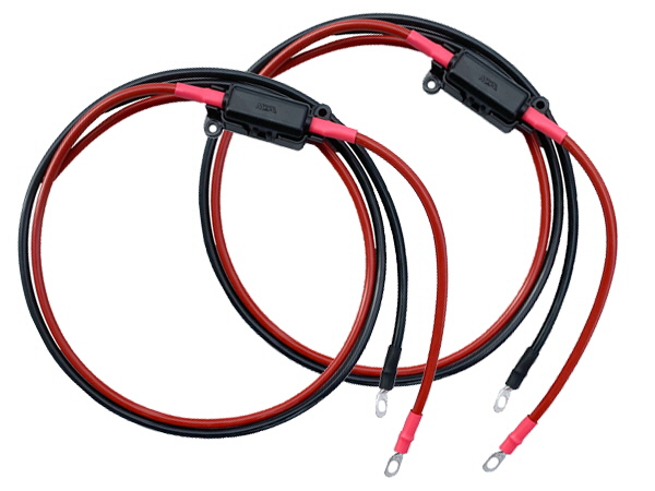 Battery to Dual Controller Cables & Fuse Kit - 30A