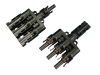 Pair of MC4 Type Solar Branch Connectors (3 to 1)