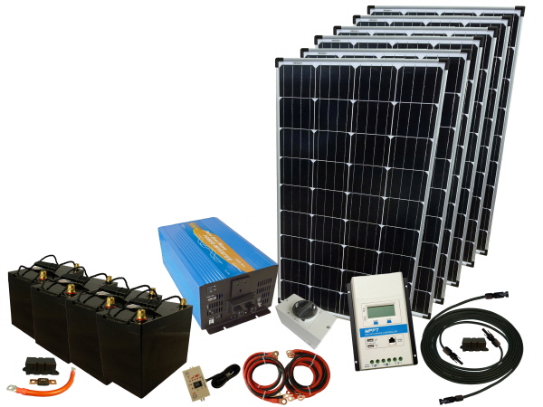 780w 24v Off Grid Solar Kit 4000w Power Inverter