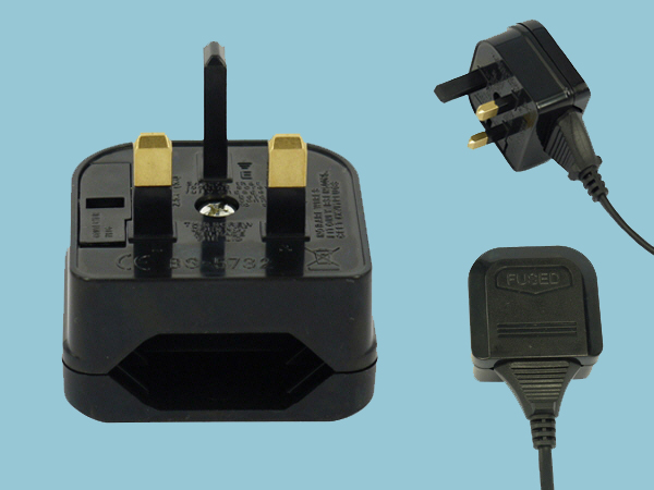 European 2 Pin To UK 3 Pin Adapter