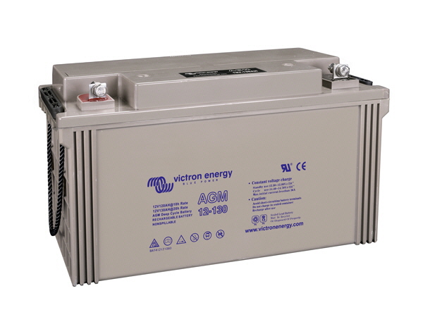 130Ah - 12V Victron AGM Deep Cycle Battery 