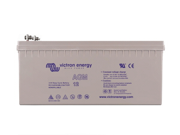 240Ah - 12V Victron AGM Deep Cycle Battery M8