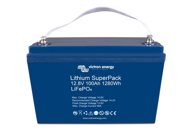 100Ah - 12.8V Victron Lithium SuperPack (M8)