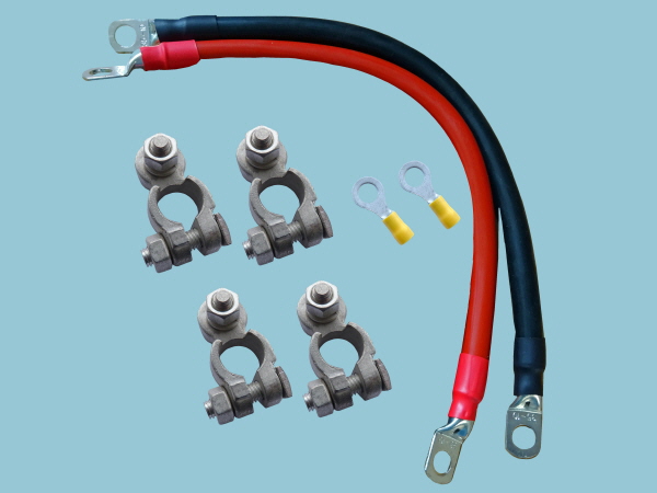 Two Batteries in Parallel Joining Leads & Terminal Connection Kit