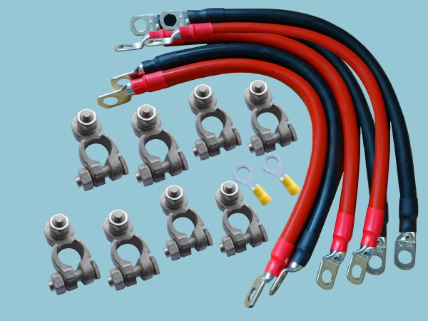 Four Batteries in Parallel Joining Leads & Terminal Connection Kit