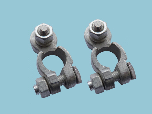 Heavy Duty Positive & Negative Battery Terminal Connectors Post & Nuts