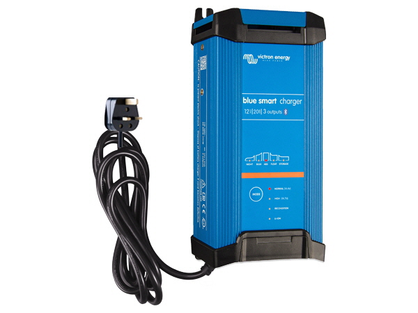 Blue Smart IP22 Charger 12V/20A - 3 Outputs - UK Plug