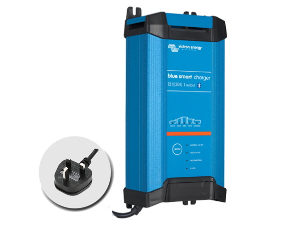 Blue Smart IP22 Charger 12V/30A - 3 Output - UK Plug