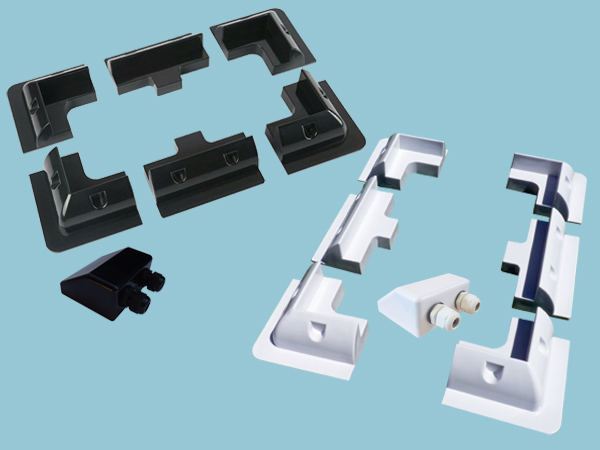 Sunshine ABS Solar Corner, Side Mounts & Cable Entry Cover 