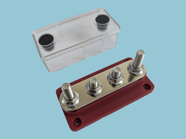 Sunshine Busbar 300A 4P +Cover - Red