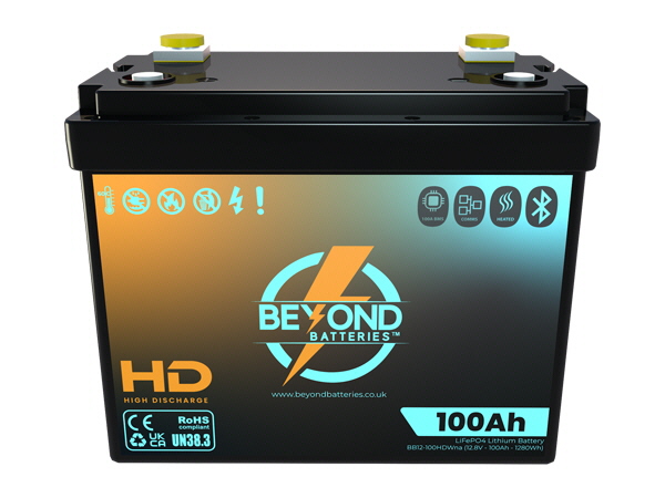 100AH 12.8V Smart LiFePO4 Lithium Battery