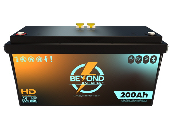 200AH 12.8V Smart LiFePO4 Lithium Battery