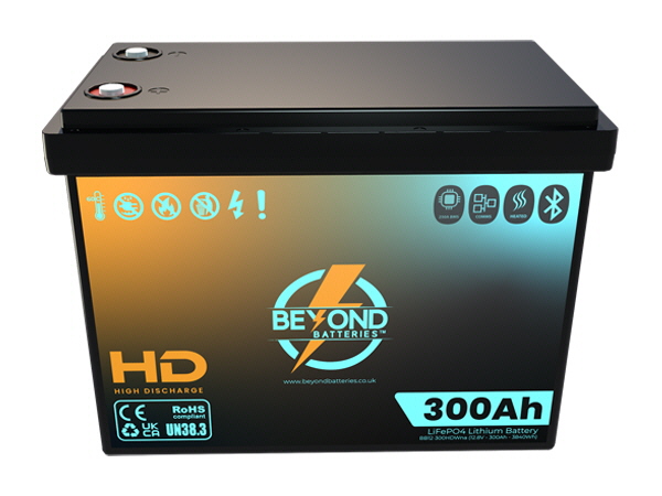 300AH 12.8V Smart LiFePO4 Lithium Battery