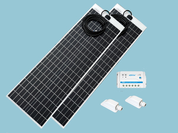 120W Sunshine Solar Flexible ETFE Range - Slimline Kit