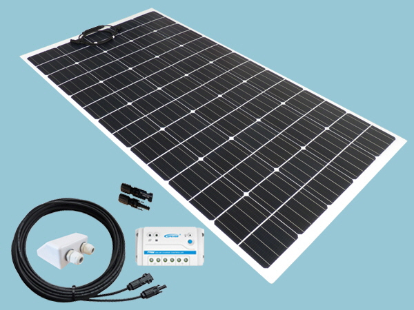 160W Sunshine Flexible Solar Caravan Motorhome & Boat Kit