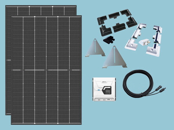 890W Rigid Solar Narrowboat  Kit 12V or 24V
