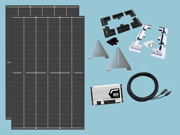 890W Rigid Solar Narrowboat  Kit 12V or 24V