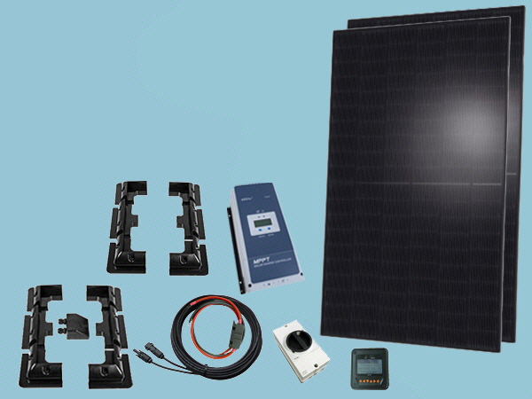 690W Black Frame Solar PERC Cell - Pro Kit 12V/24V