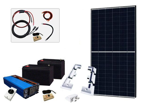 400W - 24V Off Grid Solar Kit - 1000W Power Inverter
