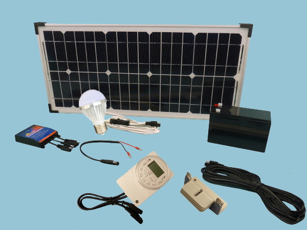 Solar Hen House Lighting Kit 1
