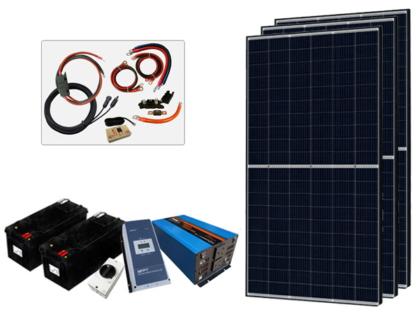 1020W - 12V Off Grid Solar Kit - 3000W Power Inverter
