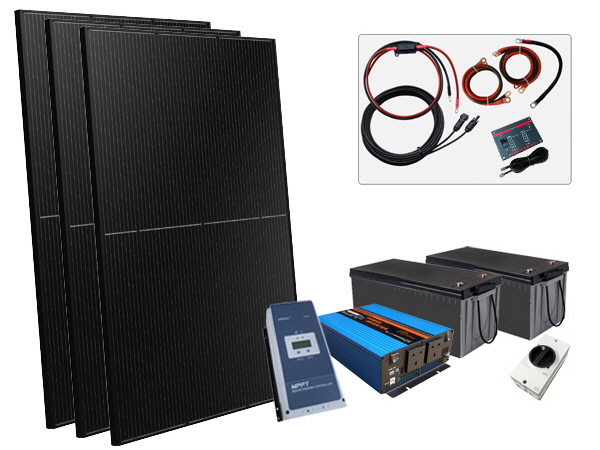 1200W - 24V Off Grid Solar Kit - 1.5kW Power Inverter