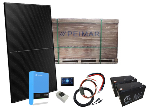 1305W - 24V Off Grid Solar Kit - Inverter/Charger/MPPT