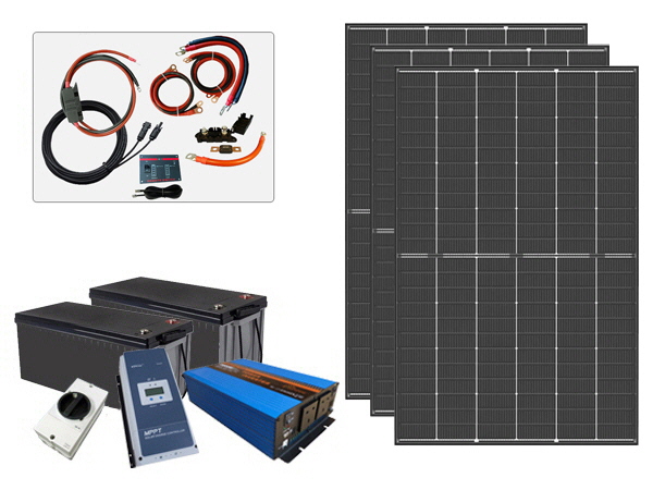 1335W - 12V Off Grid Solar Kit - Power Inverter