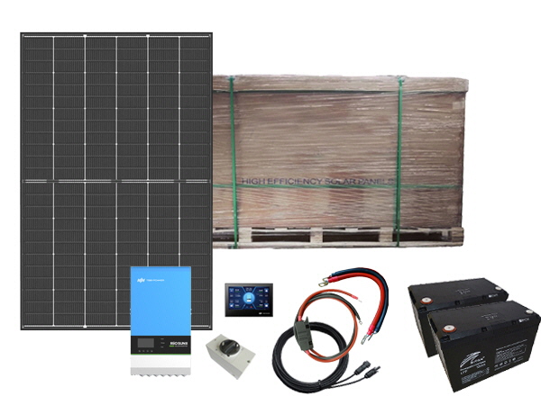 1335W - 24V Off Grid Solar Kit - 3kVA RiiOSun-II - All in One