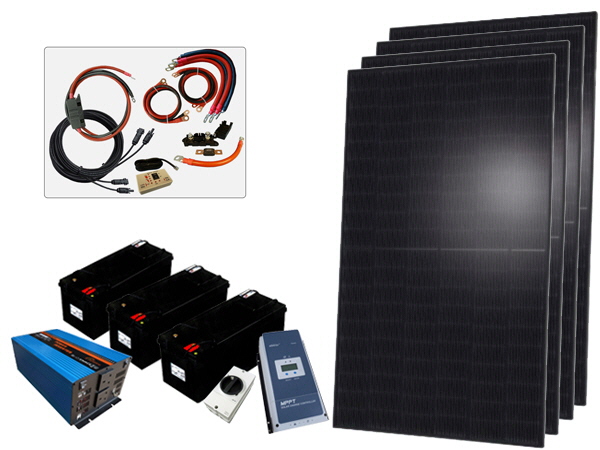 1380W - 12V Off Grid Solar Kit - 3000W Power Inverter