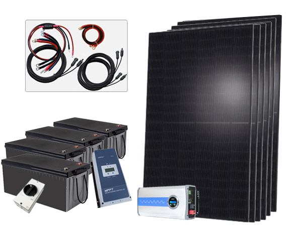 2400W - 48V Off Grid Solar Kit - 3000W Power Inverter