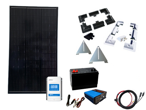 240W - 12V Off Grid Solar Kit - Power Inverter