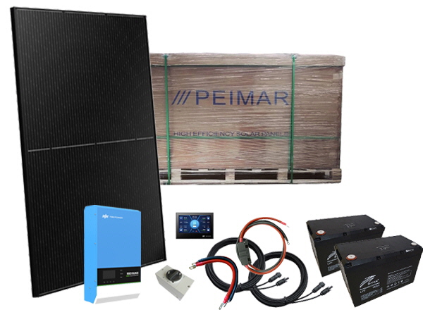 2700W - 24V Off Grid Solar Kit - 3kVA RiiOSun-II - All in One