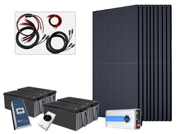 2970W - 48V Off Grid Solar Kit - 4000W Power Inverter