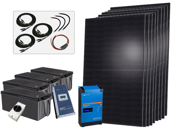 3105W - 48V Off Grid Solar Kit - 5000VA Inverter/Charger