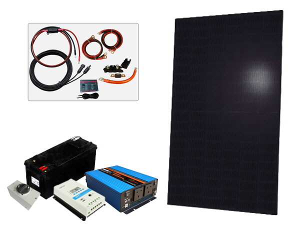 400W - 12V Off Grid Solar Kit - 1500W Power Inverter