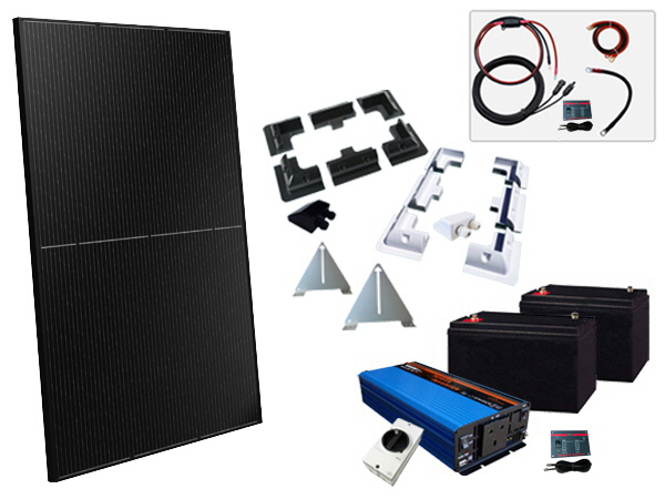 400W - 24V Off Grid Solar Kit - 1000W Power Inverter