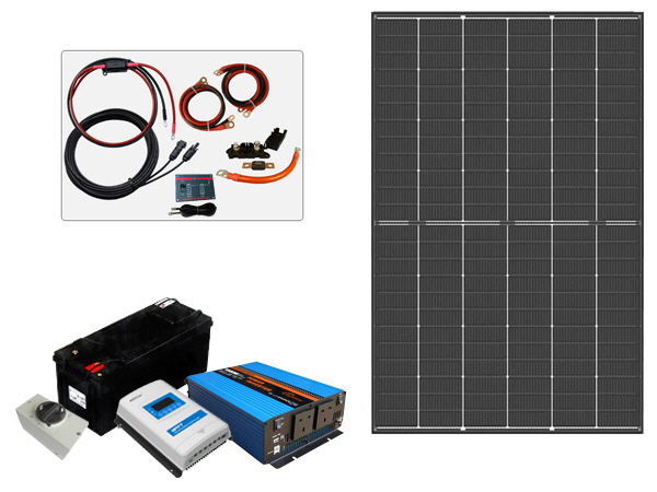 445W - 12V Off Grid Solar Kit - Power Inverter