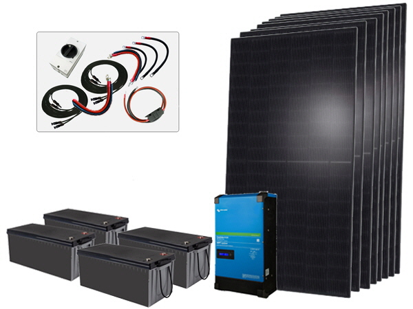 4800W - 48V Off Grid Solar Kit - 5000VA Inverter/ Charger/MPPT