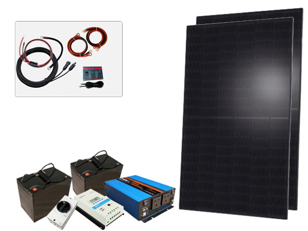 650W - 24V Off Grid Solar Kit - 1500W Power Inverter